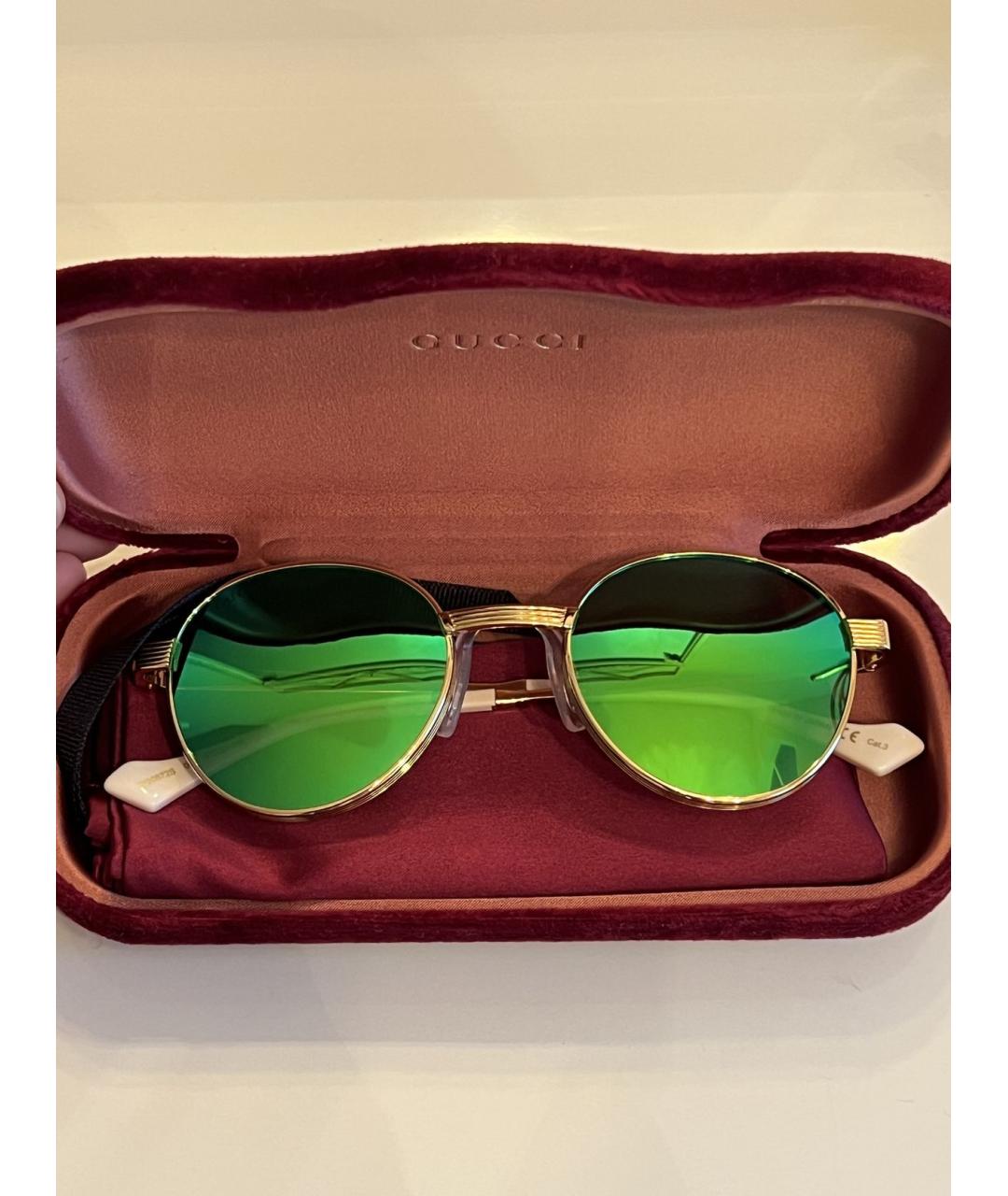 GUCCI Зеленые солнцезащитные очки, фото 3