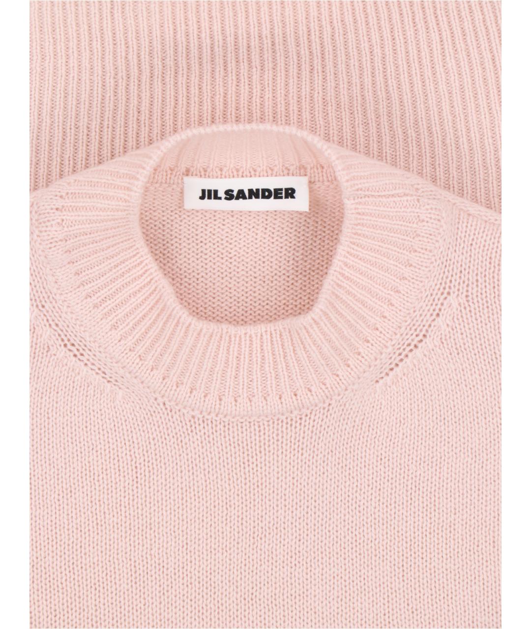 JIL SANDER Розовый кашемировый джемпер / свитер, фото 5