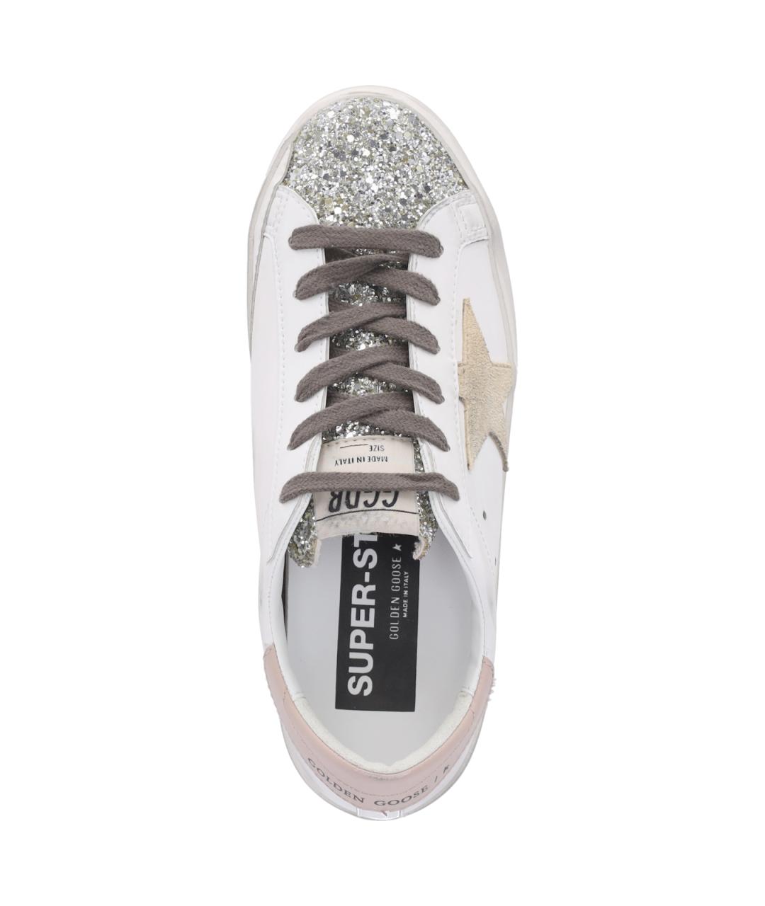 GOLDEN GOOSE DELUXE BRAND Белые кожаные кеды, фото 5