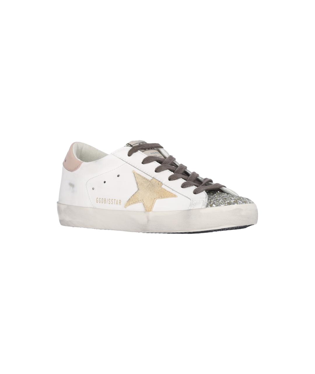 GOLDEN GOOSE DELUXE BRAND Белые кожаные кеды, фото 2