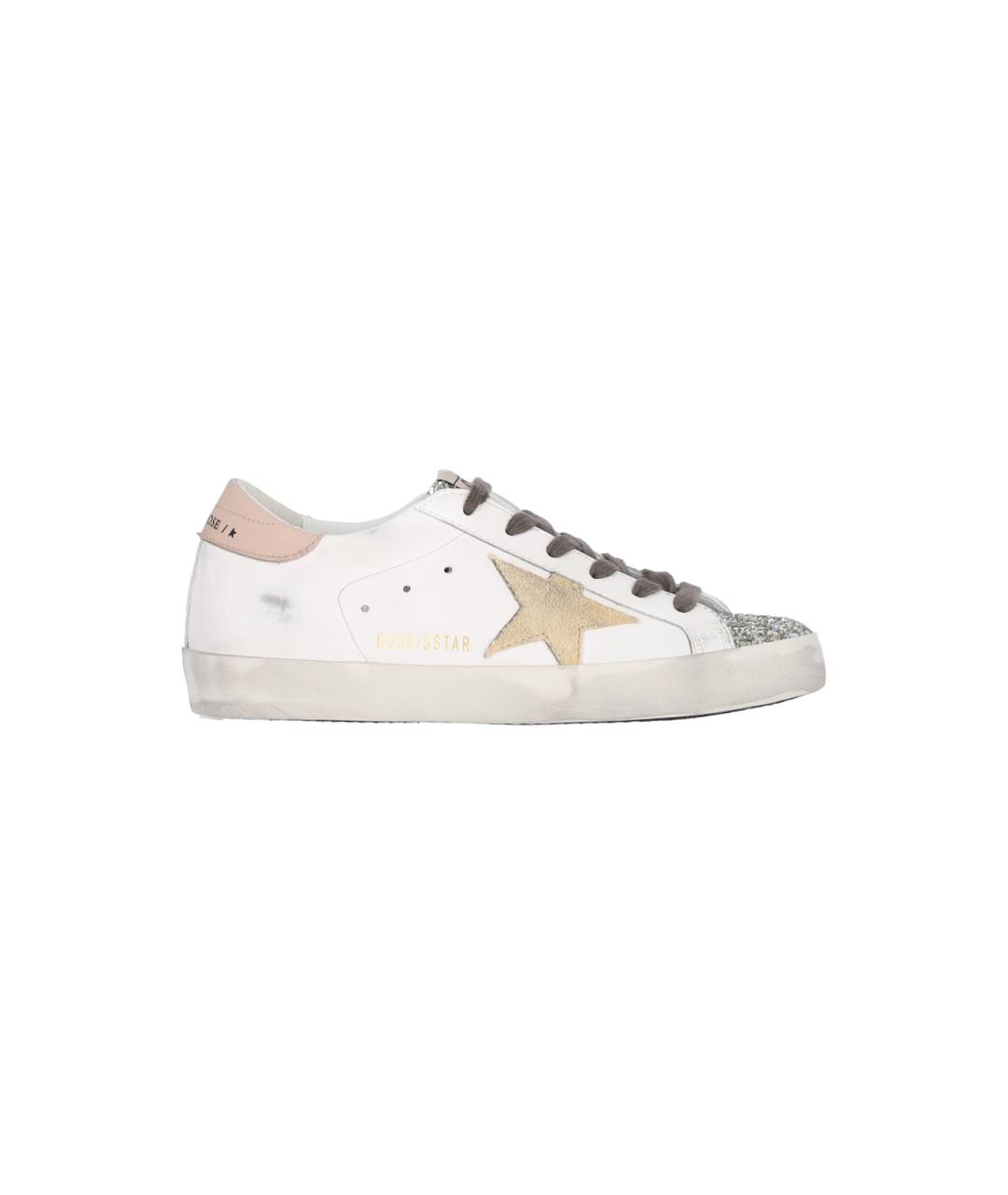 GOLDEN GOOSE DELUXE BRAND Белые кожаные кеды, фото 1