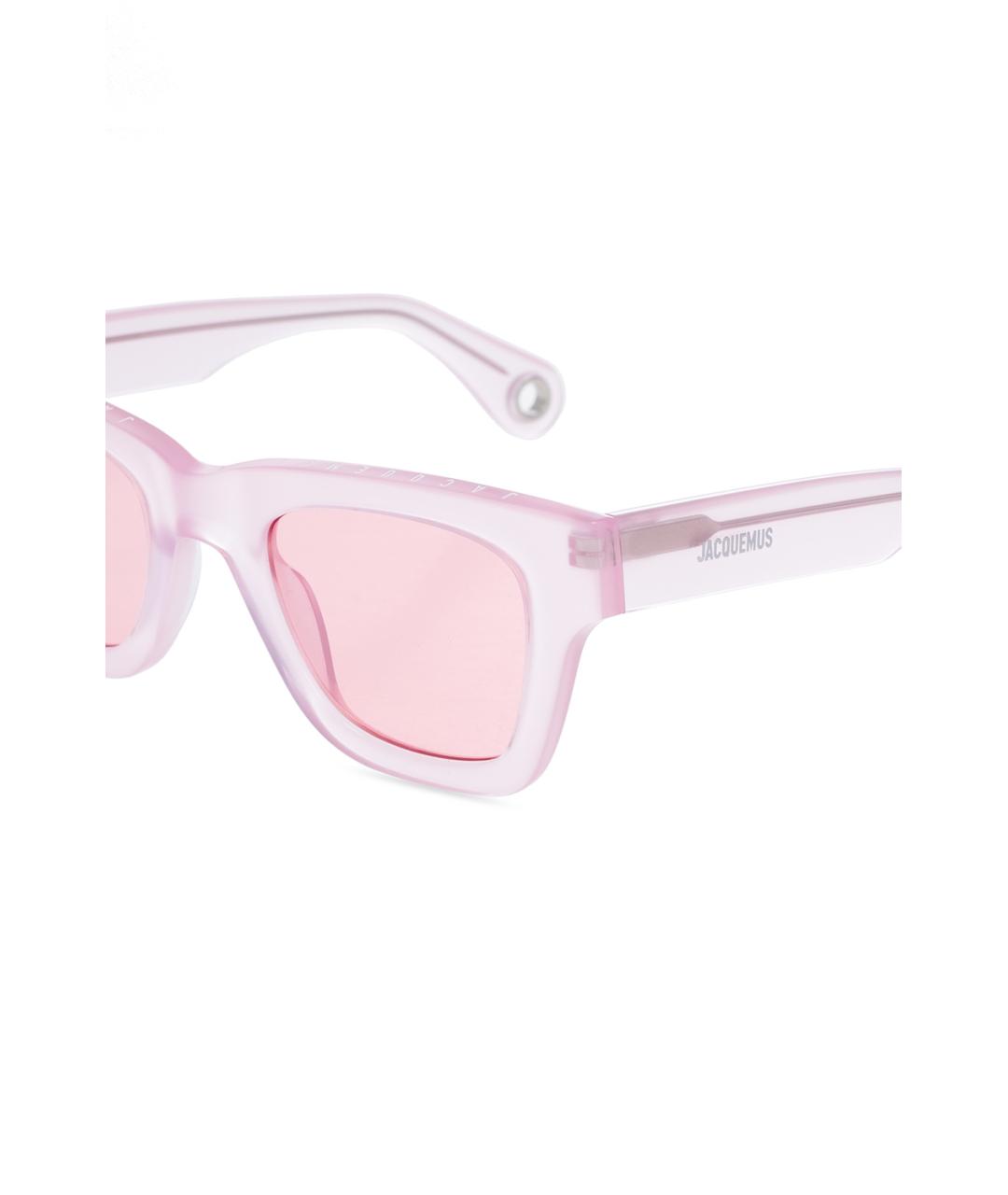 JACQUEMUS Розовые солнцезащитные очки, фото 2