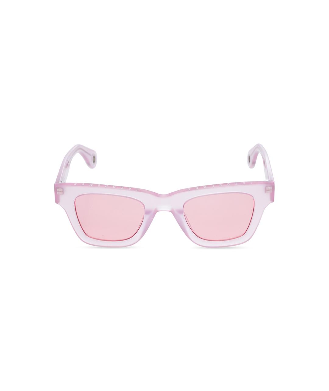 JACQUEMUS Розовые солнцезащитные очки, фото 1