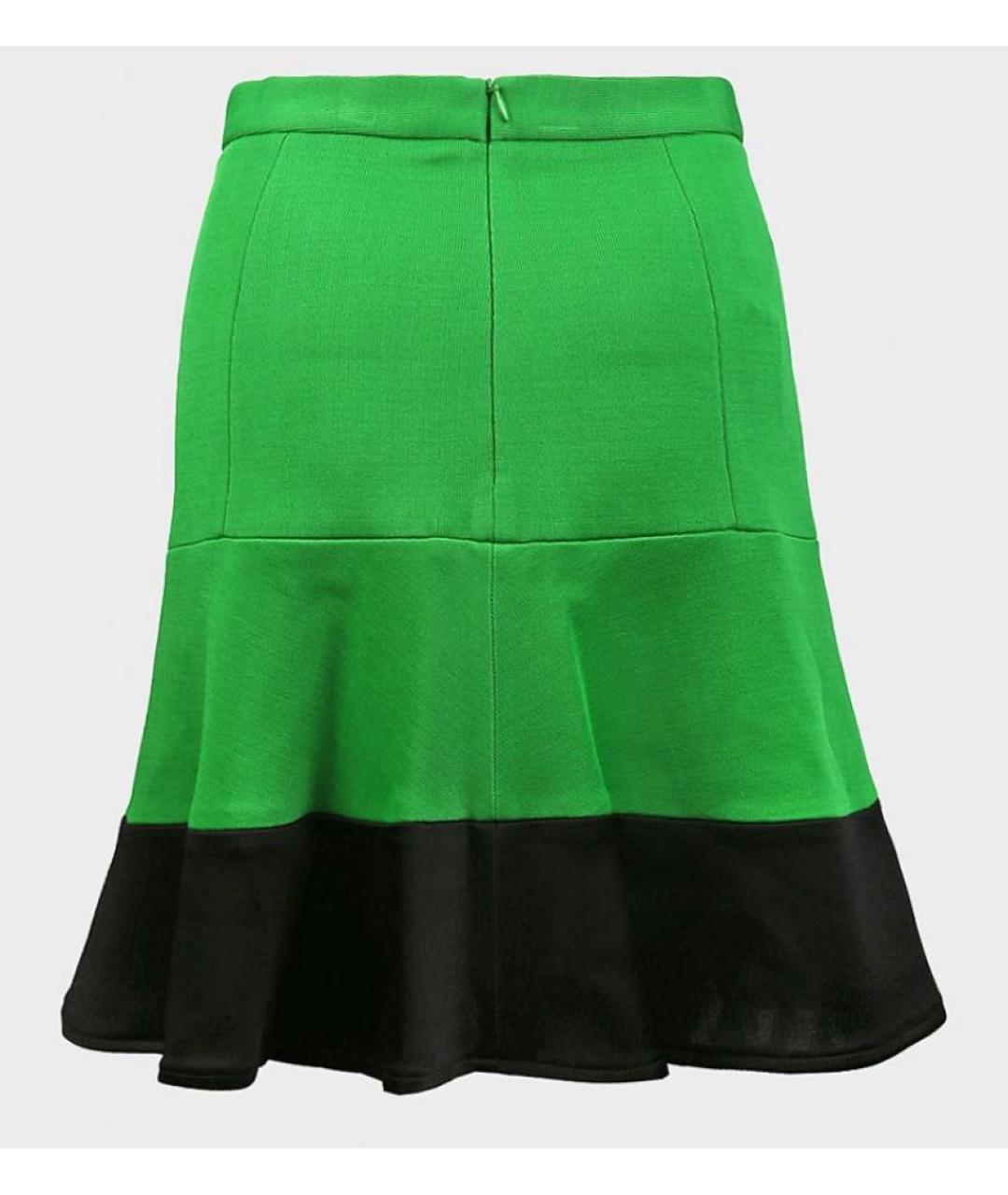 BARBARA BUI Зеленая юбка мини, фото 2
