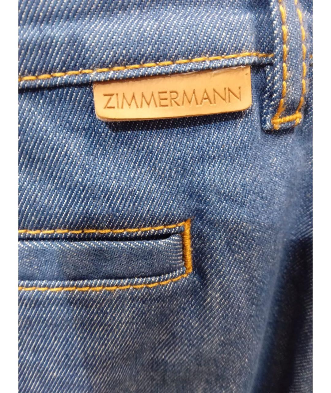 ZIMMERMANN Темно-синяя деним юбка макси, фото 5