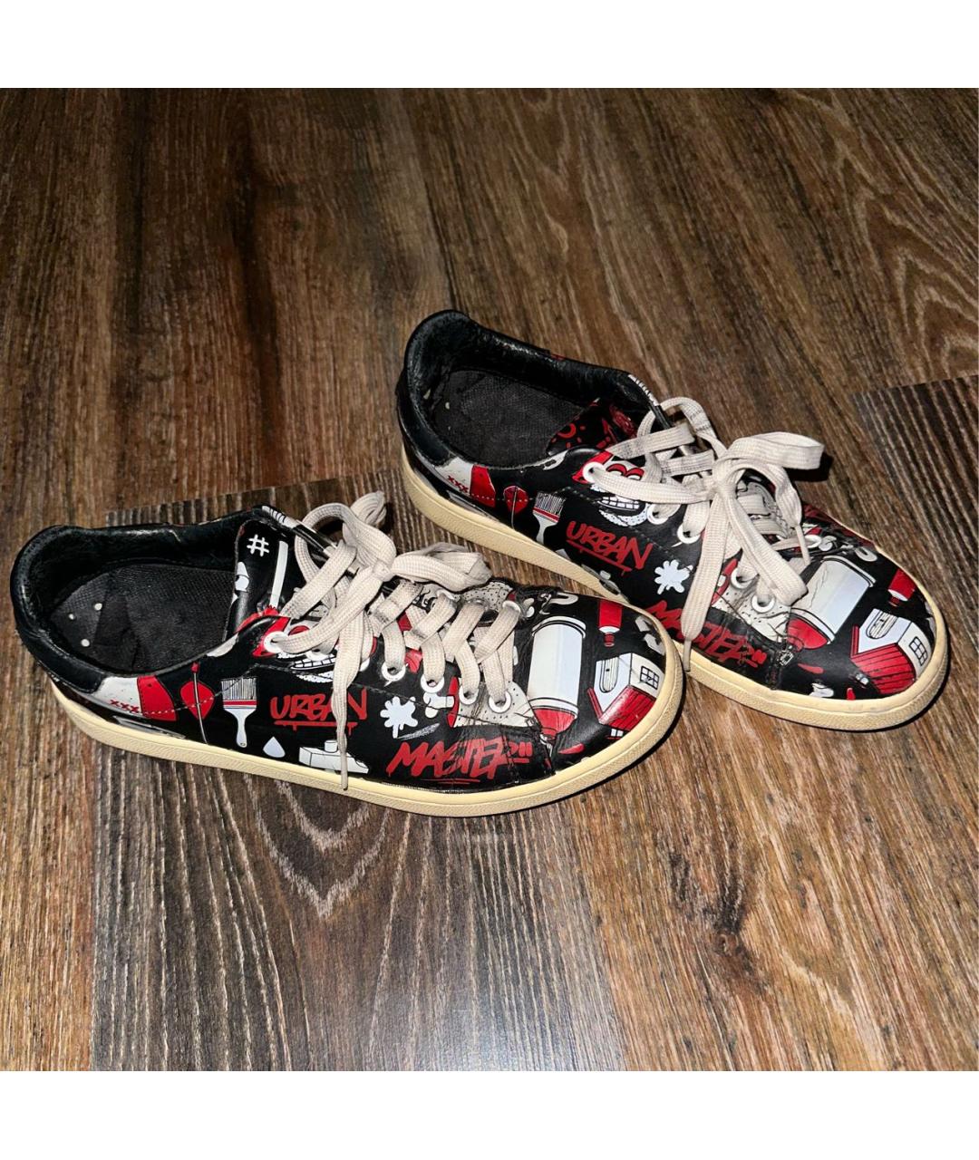 MOA MASTER OF ARTS Черные кожаные кеды, фото 2