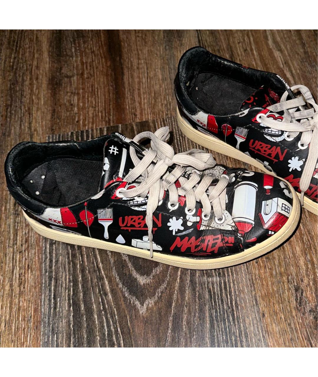 MOA MASTER OF ARTS Черные кожаные кеды, фото 3