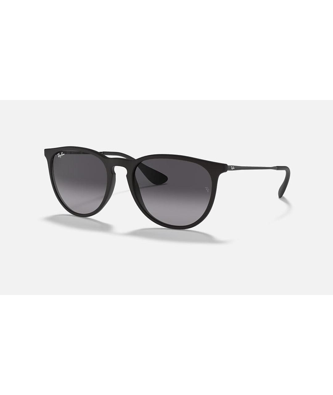 RAY BAN Черные пластиковые солнцезащитные очки, фото 3