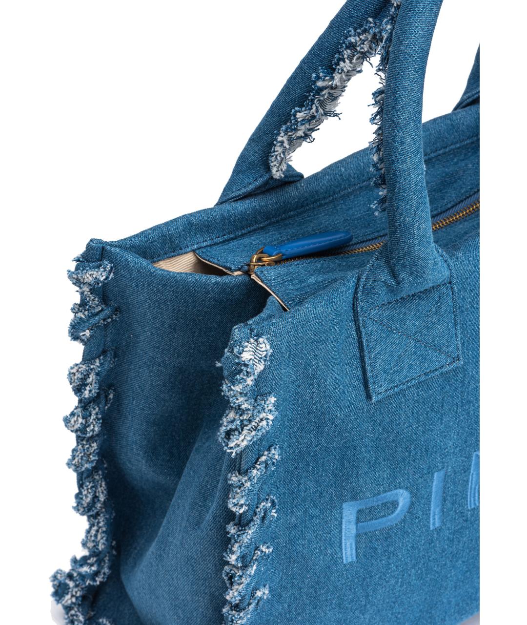 PINKO Синяя сумка тоут, фото 4