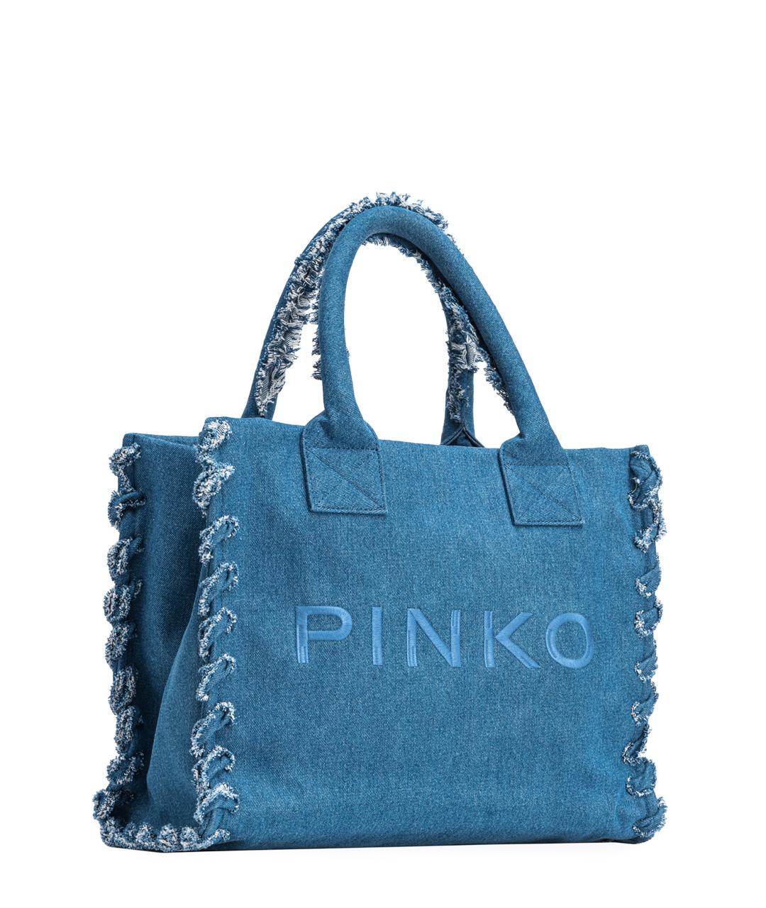 PINKO Синяя сумка тоут, фото 3