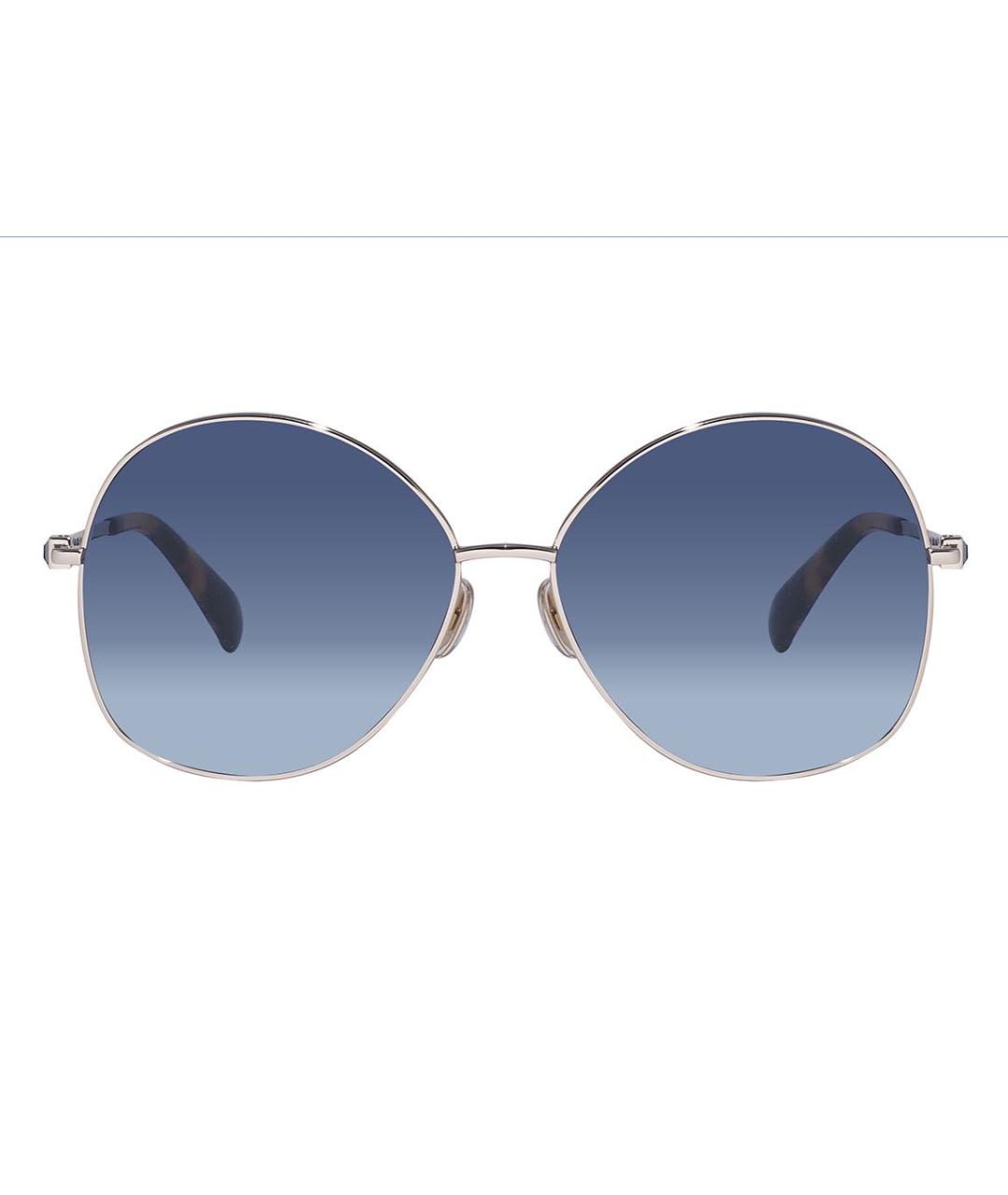 MAX MARA Синие металлические солнцезащитные очки, фото 7