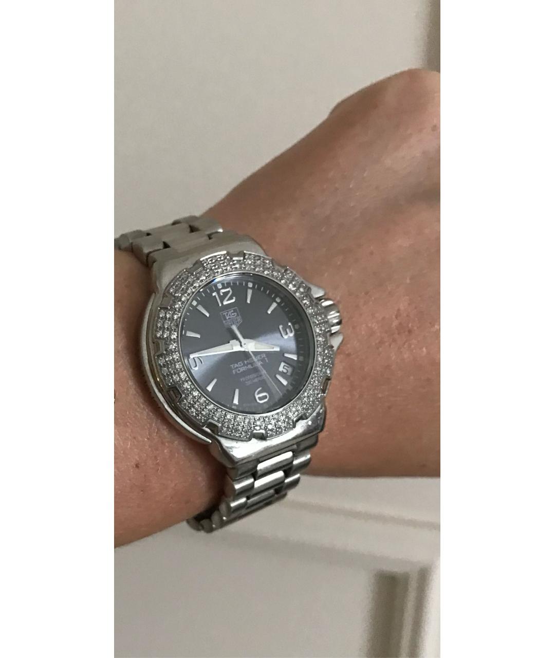 TAG HEUER Серые металлические часы, фото 5