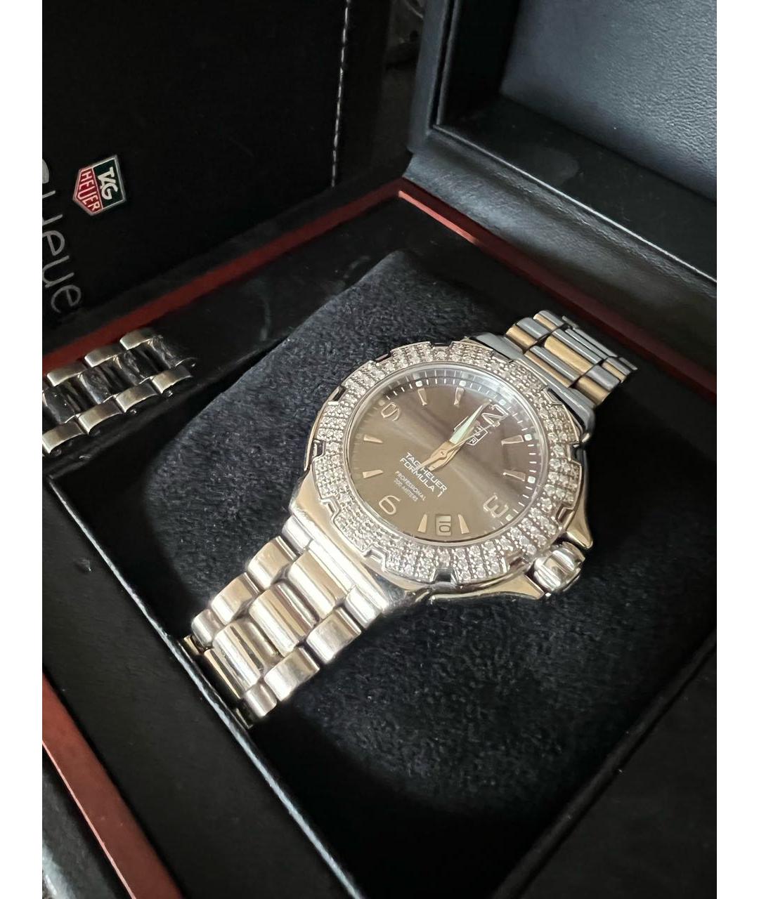 TAG HEUER Серые металлические часы, фото 6