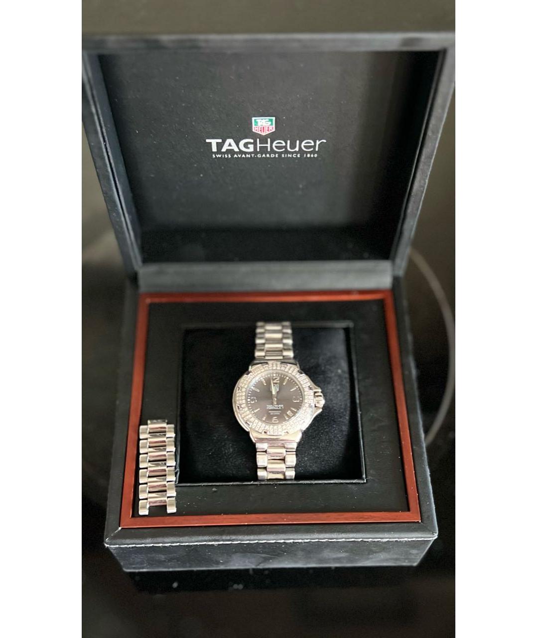 TAG HEUER Серые металлические часы, фото 8