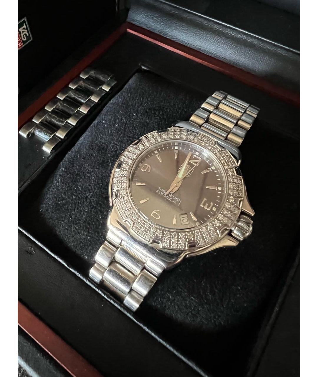 TAG HEUER Серые металлические часы, фото 3