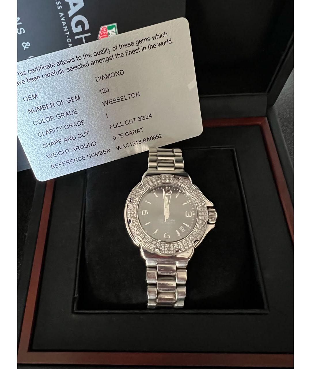 TAG HEUER Серые металлические часы, фото 7