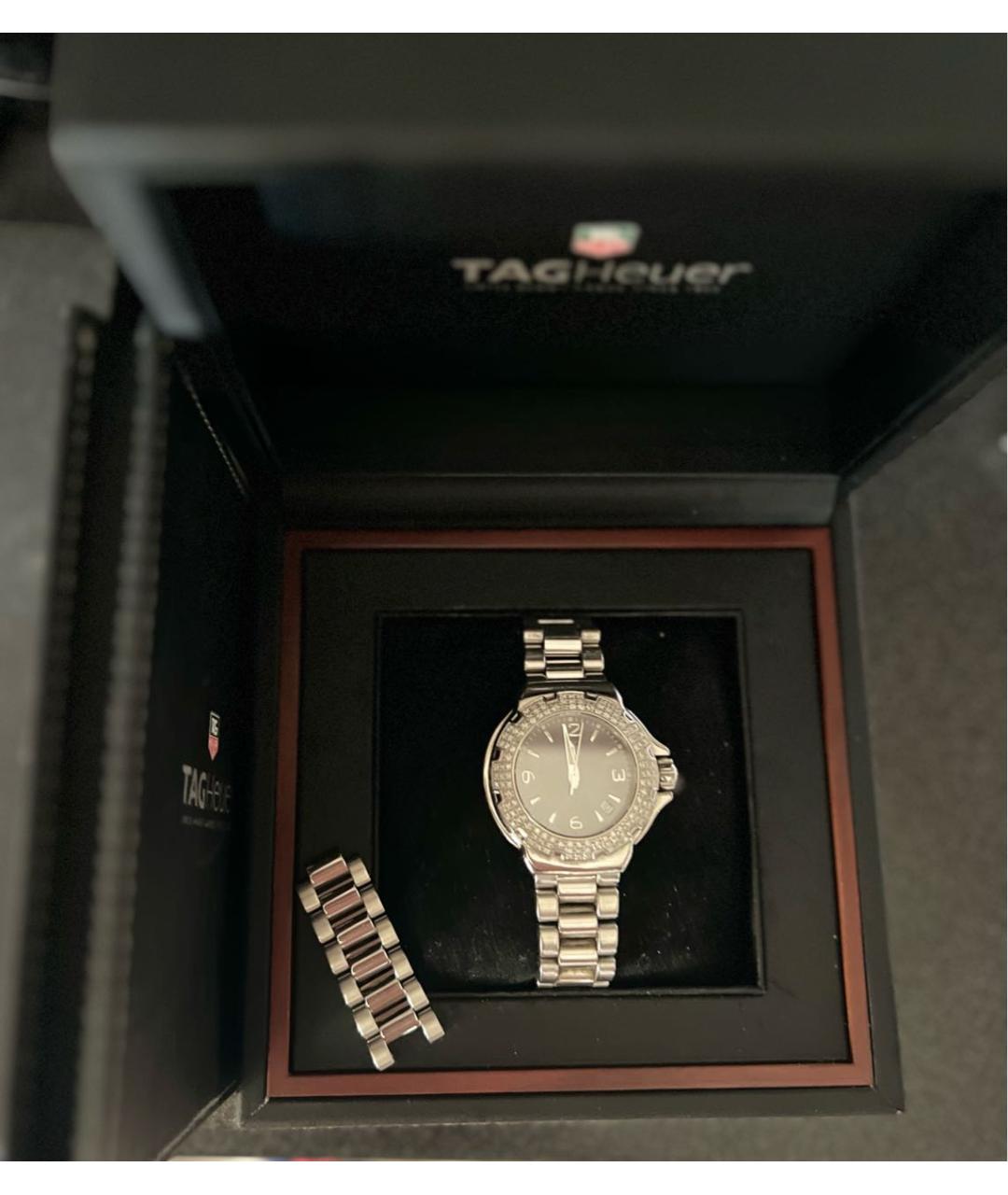 TAG HEUER Серые металлические часы, фото 2