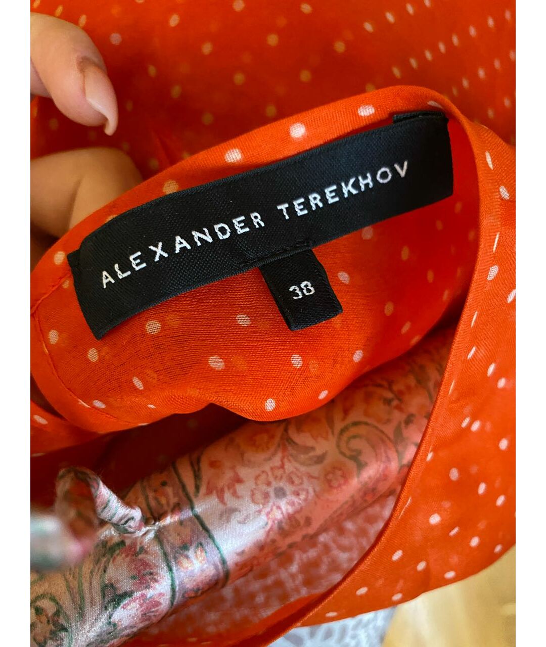 ALEXANDER TEREKHOV Оранжевая шелковая рубашка, фото 4