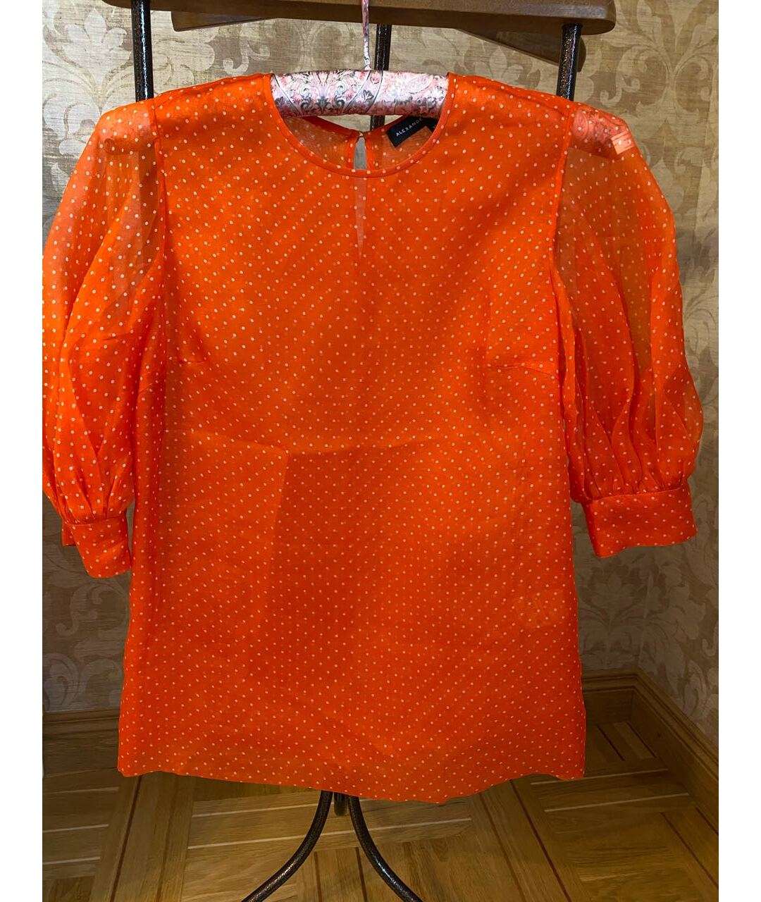 ALEXANDER TEREKHOV Оранжевая шелковая рубашка, фото 6