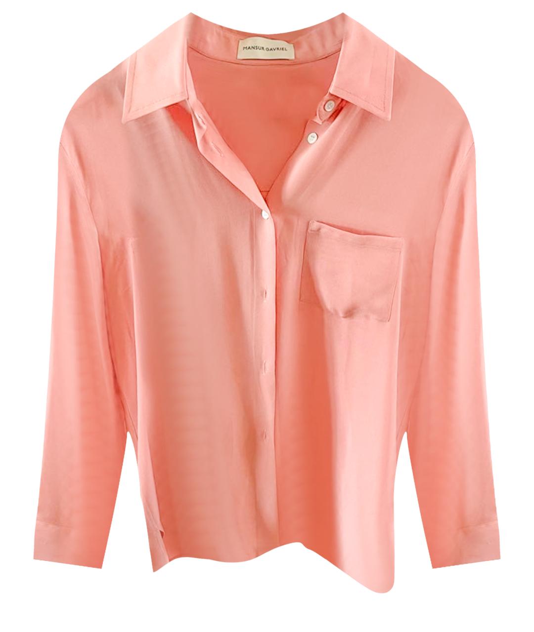 MANSUR GAVRIEL Розовая шелковая блузы, фото 1