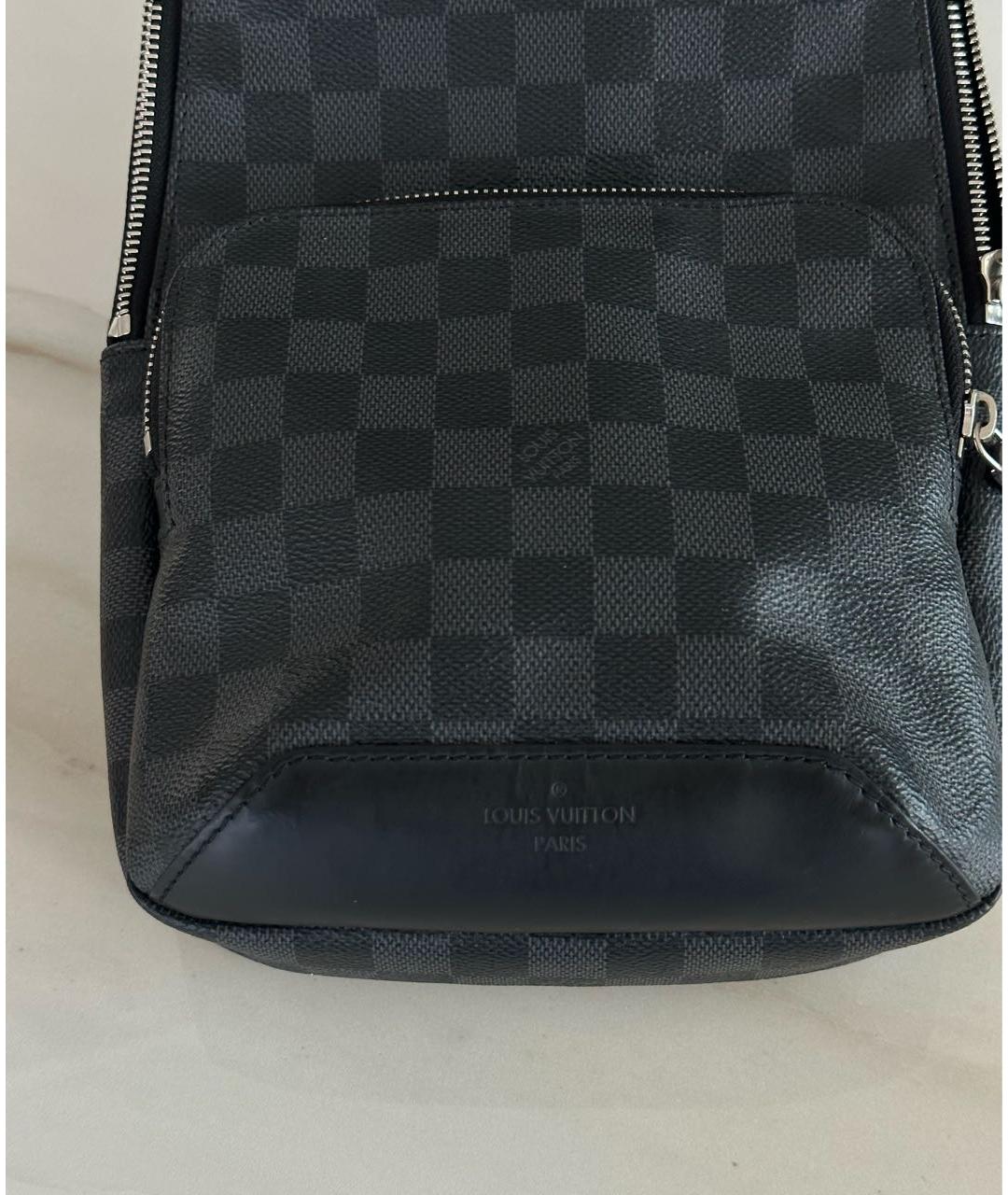 LOUIS VUITTON PRE-OWNED Черная сумка на плечо, фото 8