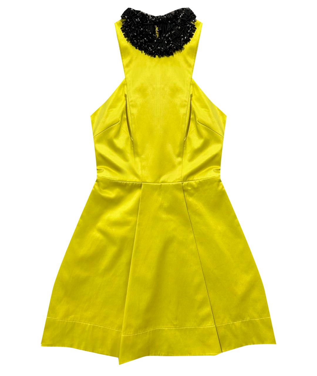 ROBERT RODRIGUEZ Желтое коктейльное платье, фото 1