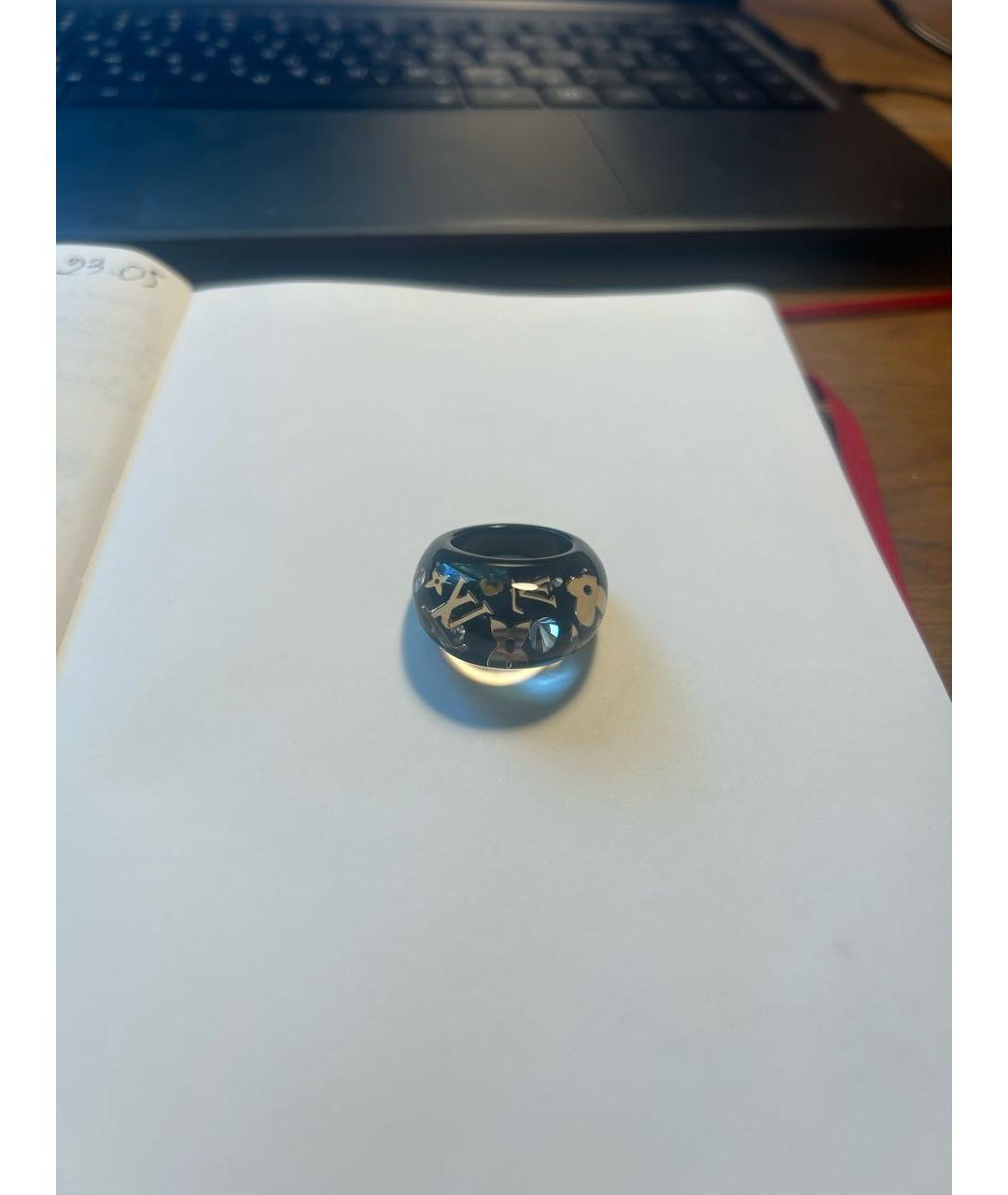 LOUIS VUITTON PRE-OWNED Черное пластиковое кольцо, фото 5