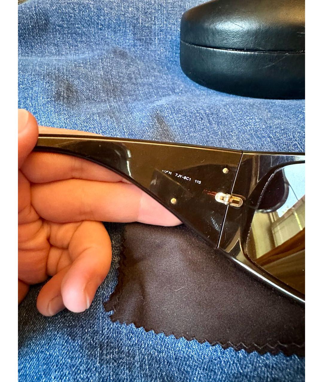 PRADA Коричневые пластиковые солнцезащитные очки, фото 4