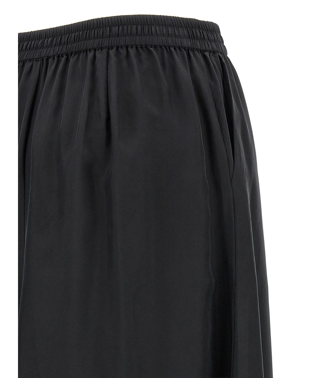 P.A.R.O.S.H. Черная шелковая юбка макси, фото 4