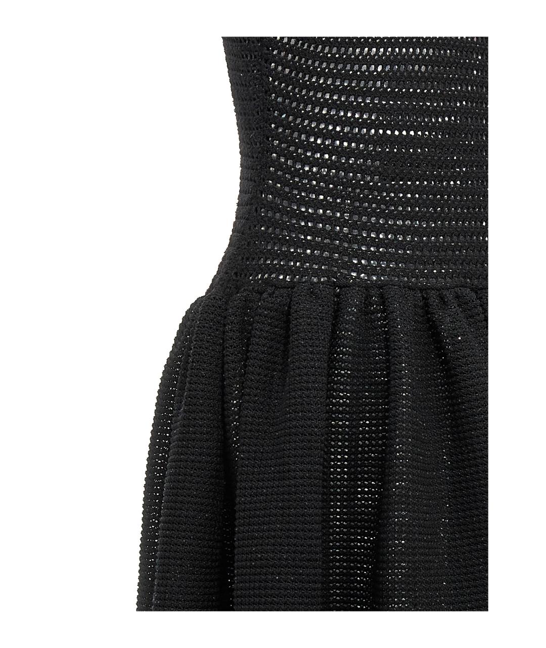 SELF-PORTRAIT Черное полиэстеровое повседневное платье, фото 4