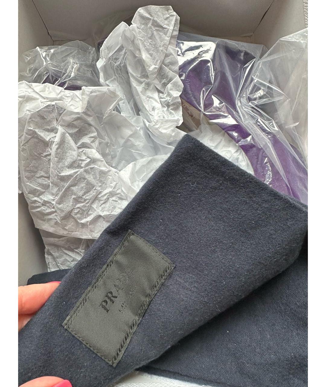 PRADA Фиолетовые замшевые туфли, фото 8