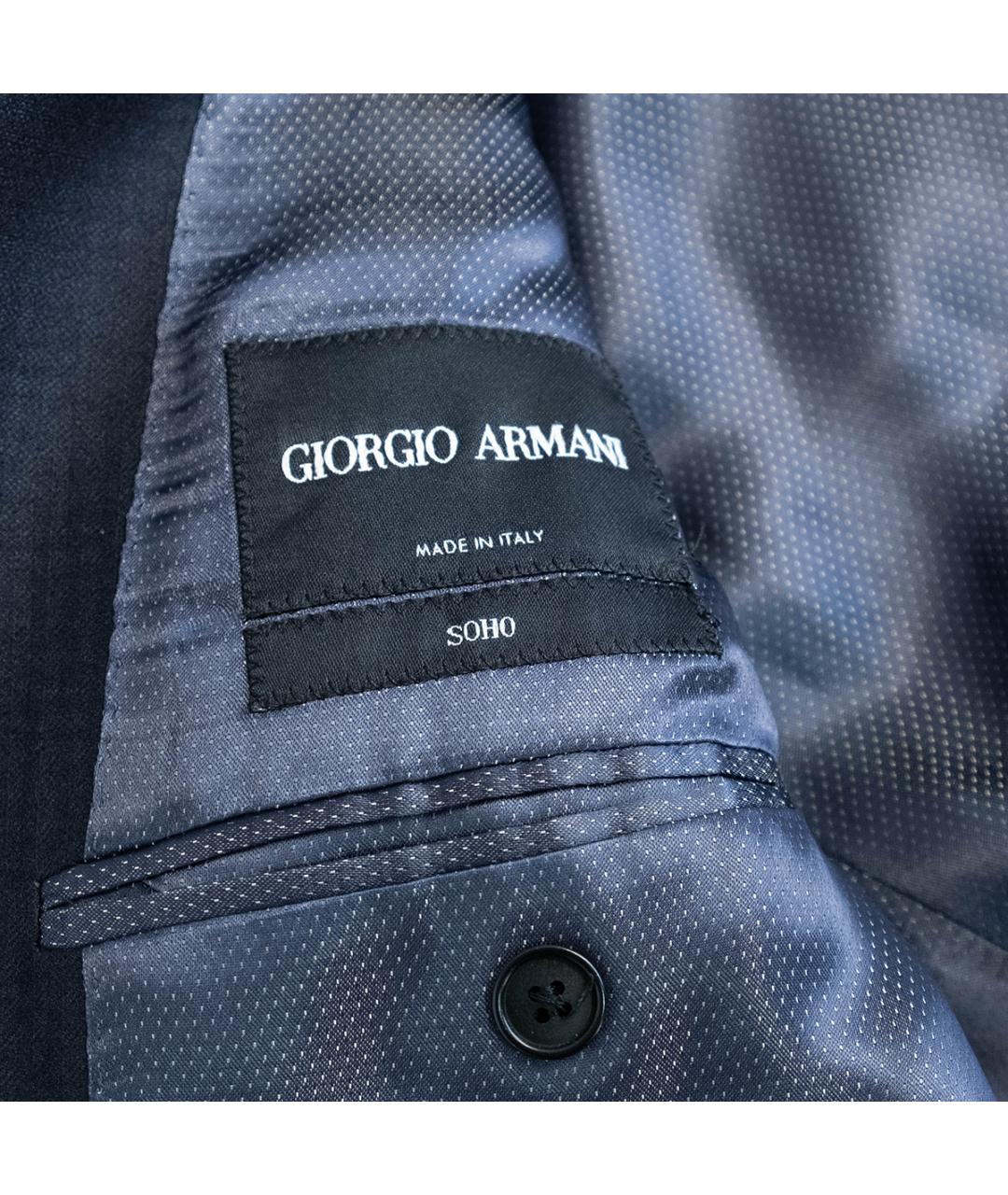 GIORGIO ARMANI Темно-синий классический костюм, фото 9