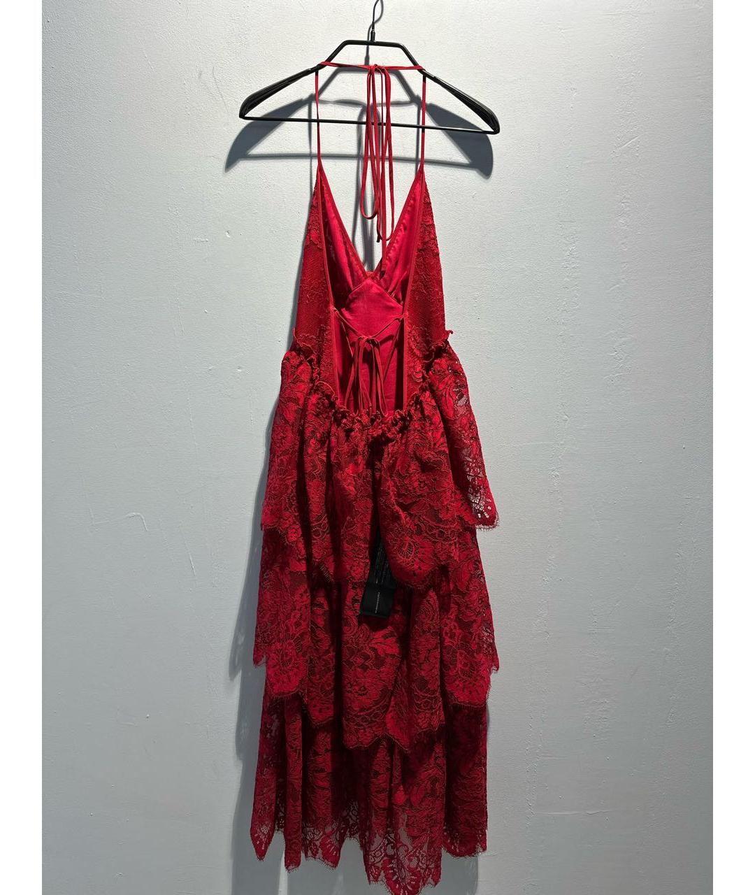 BCBG MAXAZRIA Красное полиэстеровое вечернее платье, фото 2