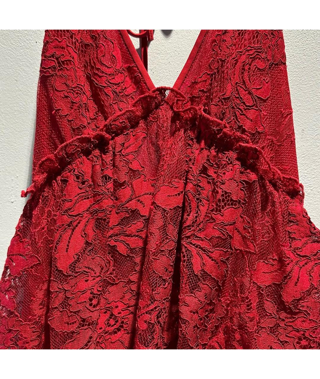BCBG MAXAZRIA Красное полиэстеровое вечернее платье, фото 4