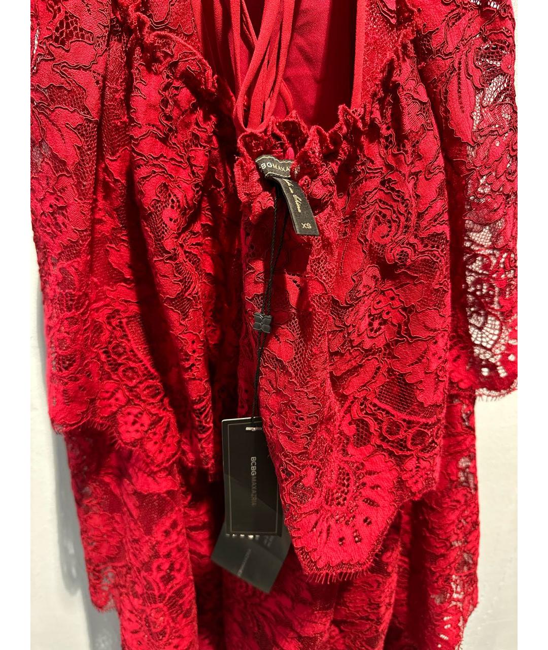 BCBG MAXAZRIA Красное полиэстеровое вечернее платье, фото 3