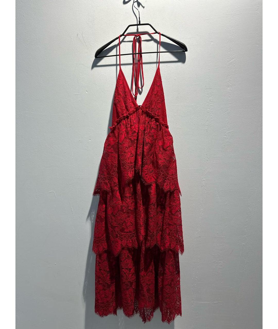 BCBG MAXAZRIA Красное полиэстеровое вечернее платье, фото 6