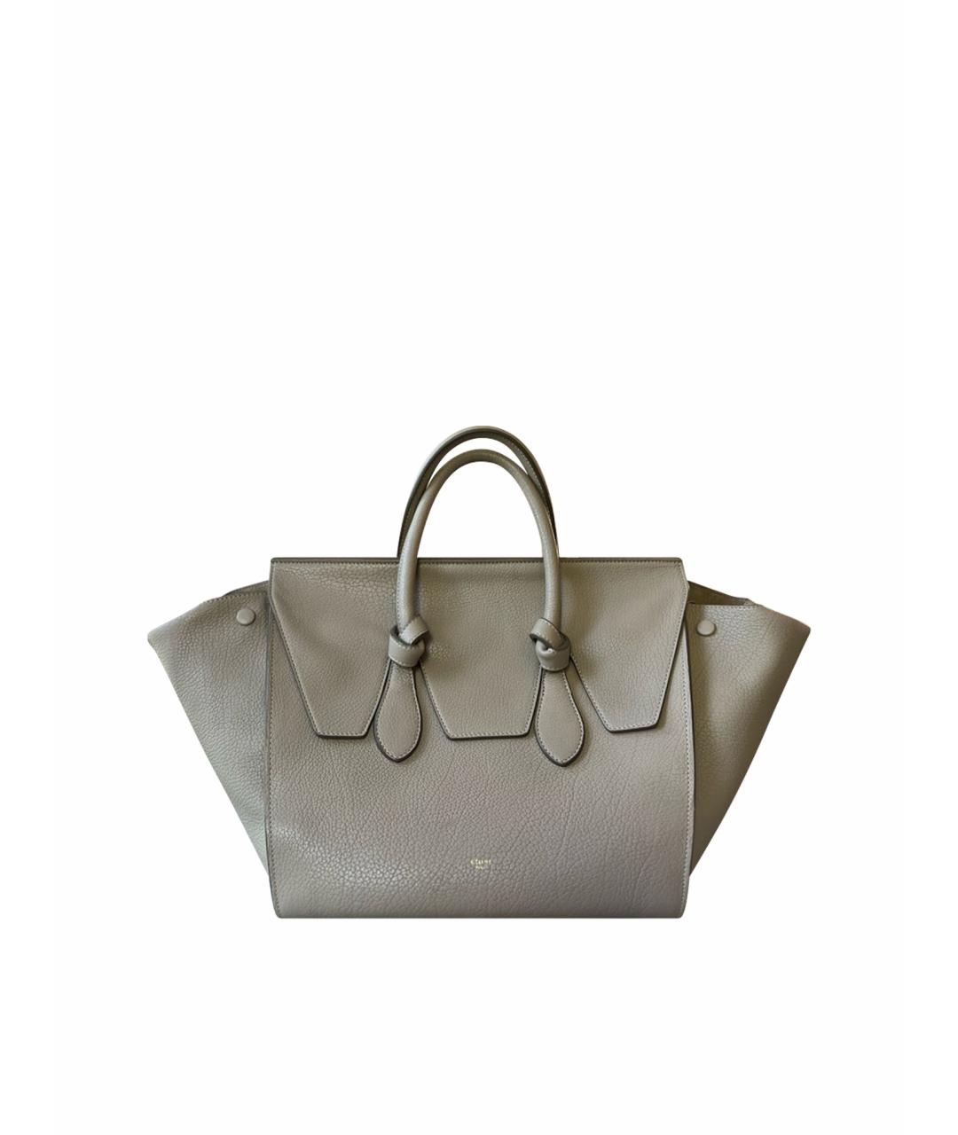 CELINE PRE-OWNED Бежевая кожаная сумка тоут, фото 1