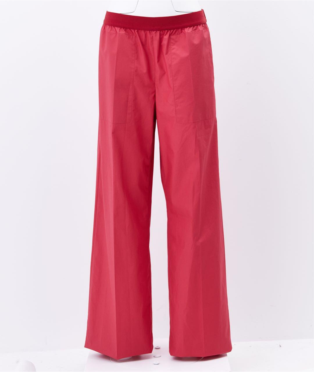 HERMES PRE-OWNED Красные хлопковые прямые брюки, фото 8