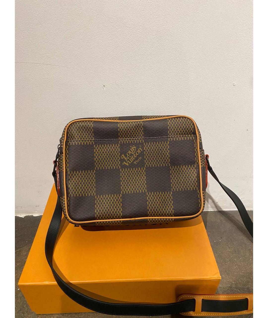 LOUIS VUITTON PRE-OWNED Коричневая сумка через плечо, фото 5