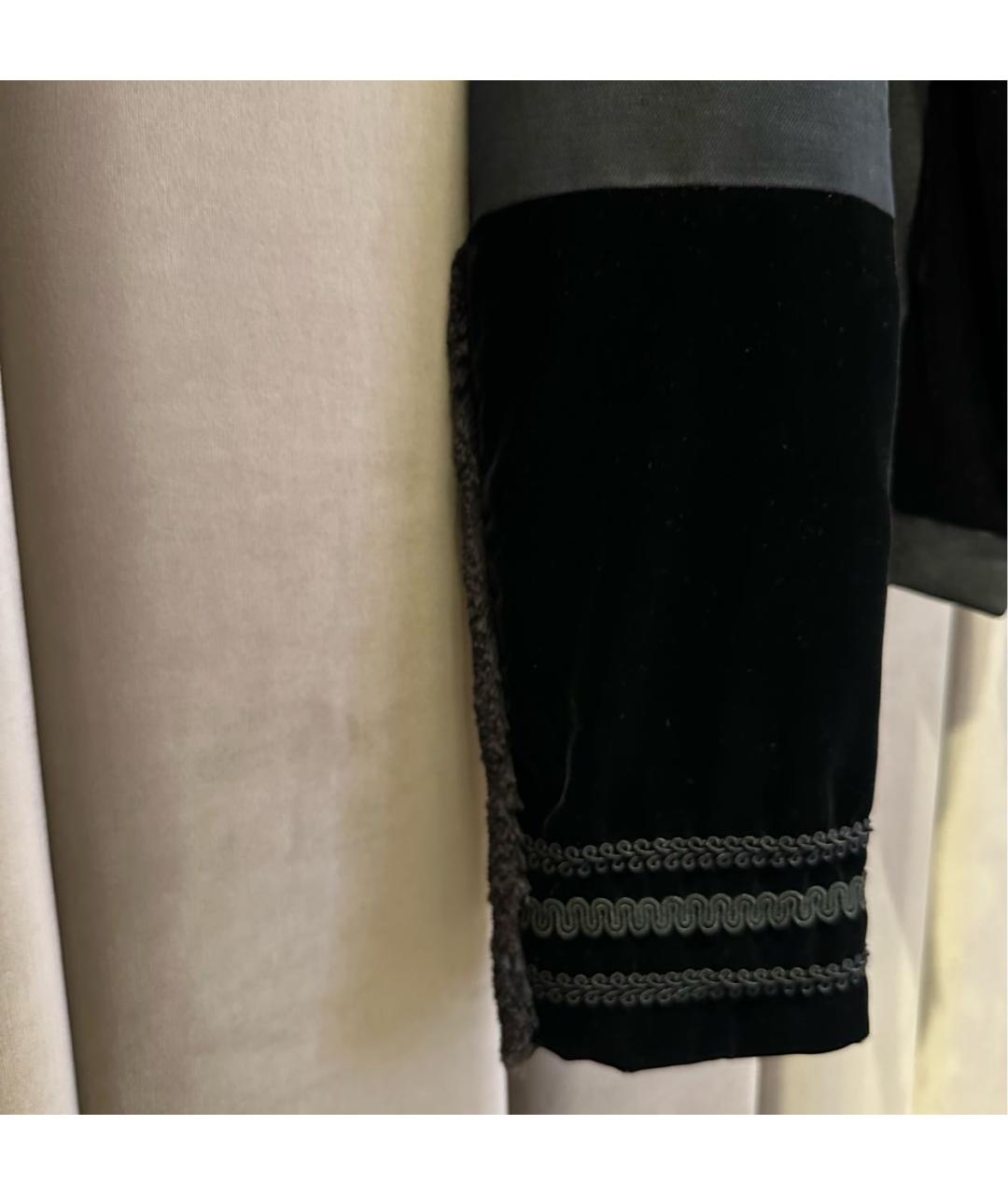 BOTTEGA VENETA Черный бархатный жакет/пиджак, фото 2