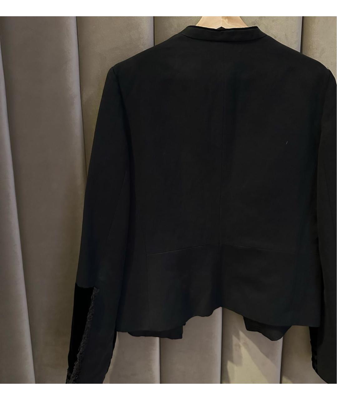BOTTEGA VENETA Черный бархатный жакет/пиджак, фото 3