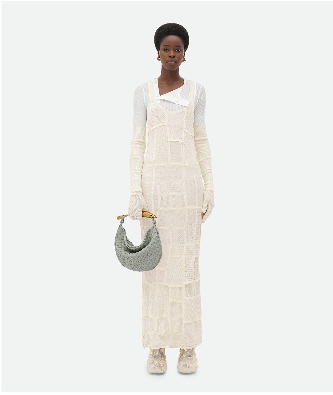BOTTEGA VENETA Серая кожаная сумка с короткими ручками, фото 5
