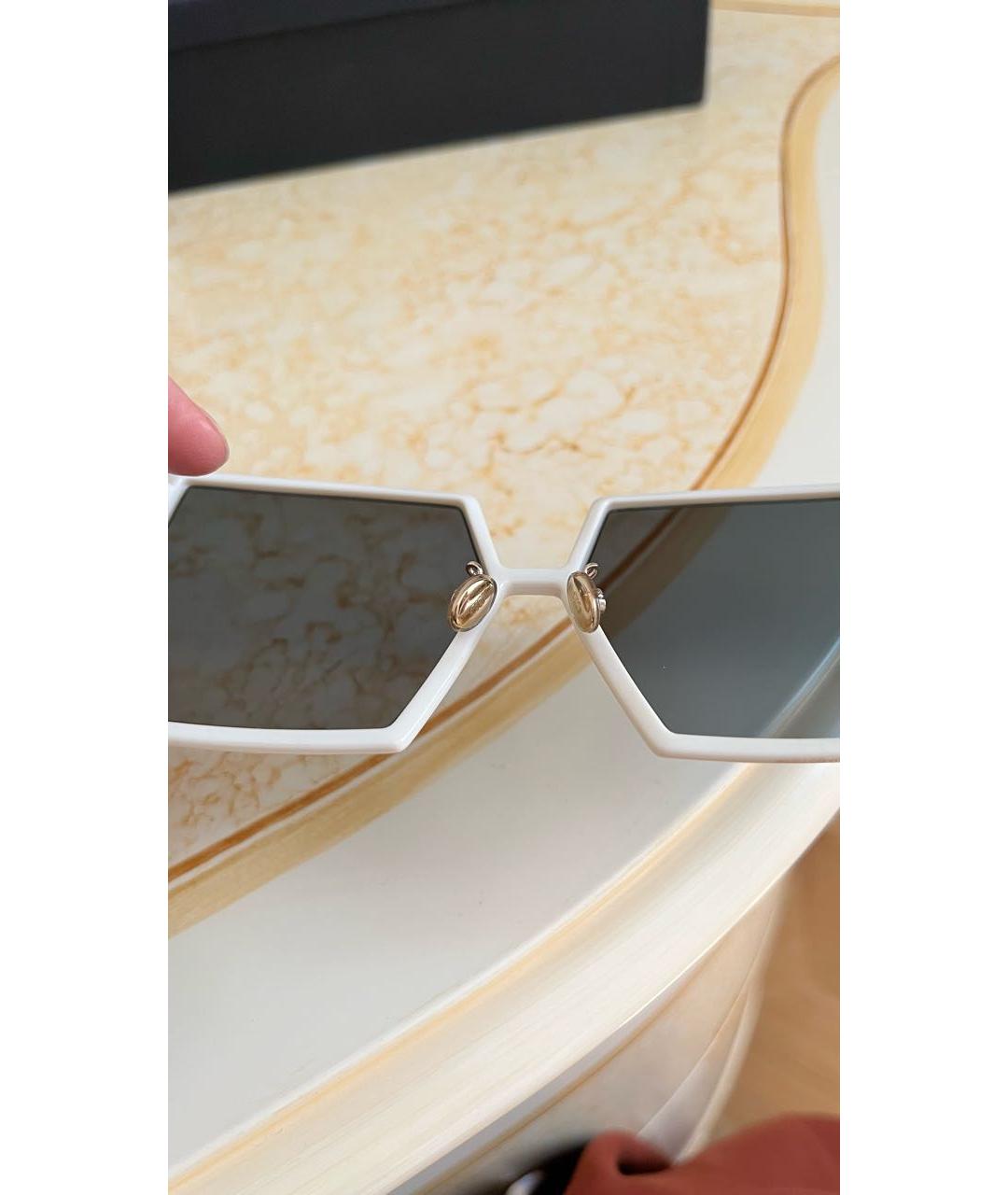 CHRISTIAN DIOR PRE-OWNED Белые солнцезащитные очки, фото 6