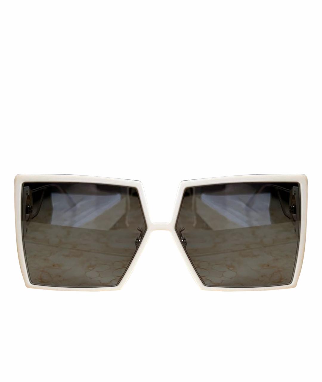 CHRISTIAN DIOR PRE-OWNED Белые солнцезащитные очки, фото 1
