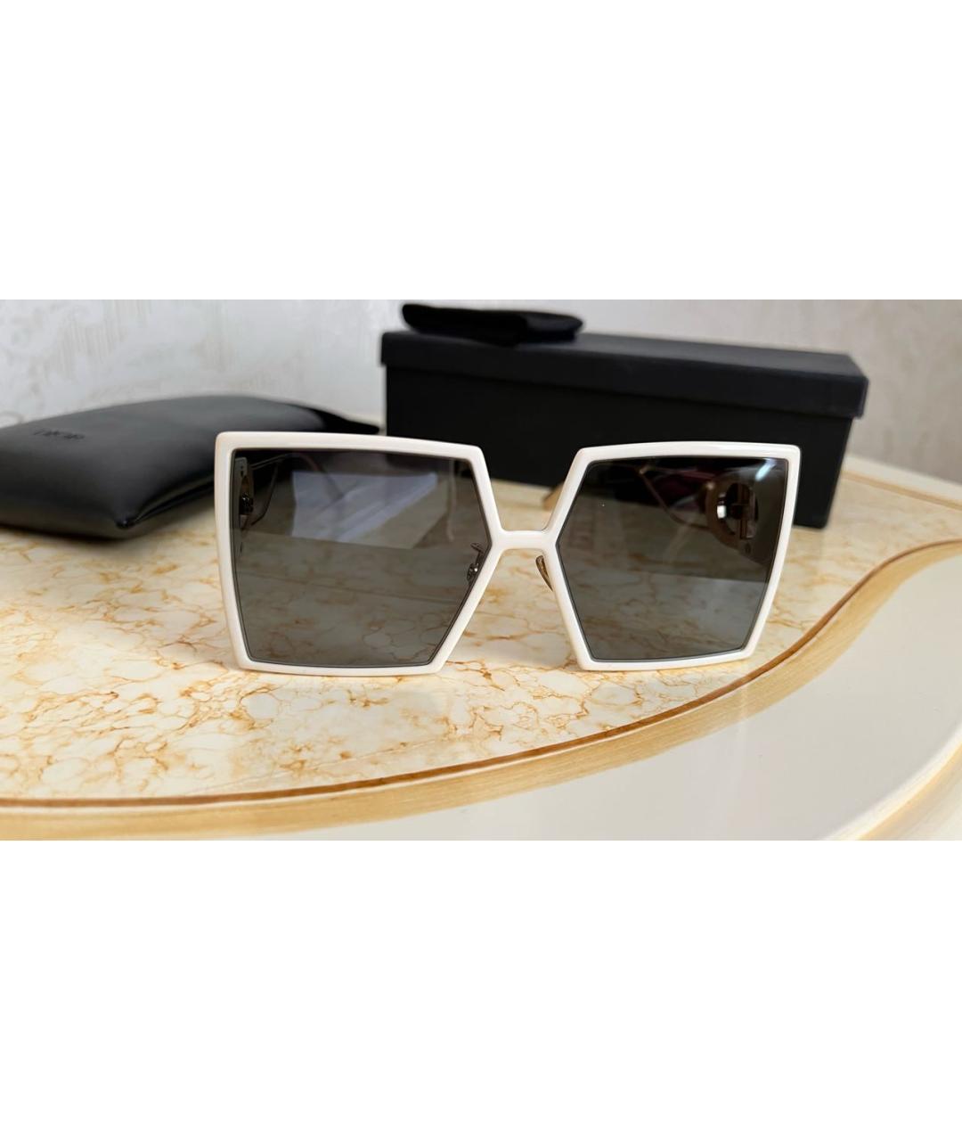 CHRISTIAN DIOR Белые солнцезащитные очки, фото 8