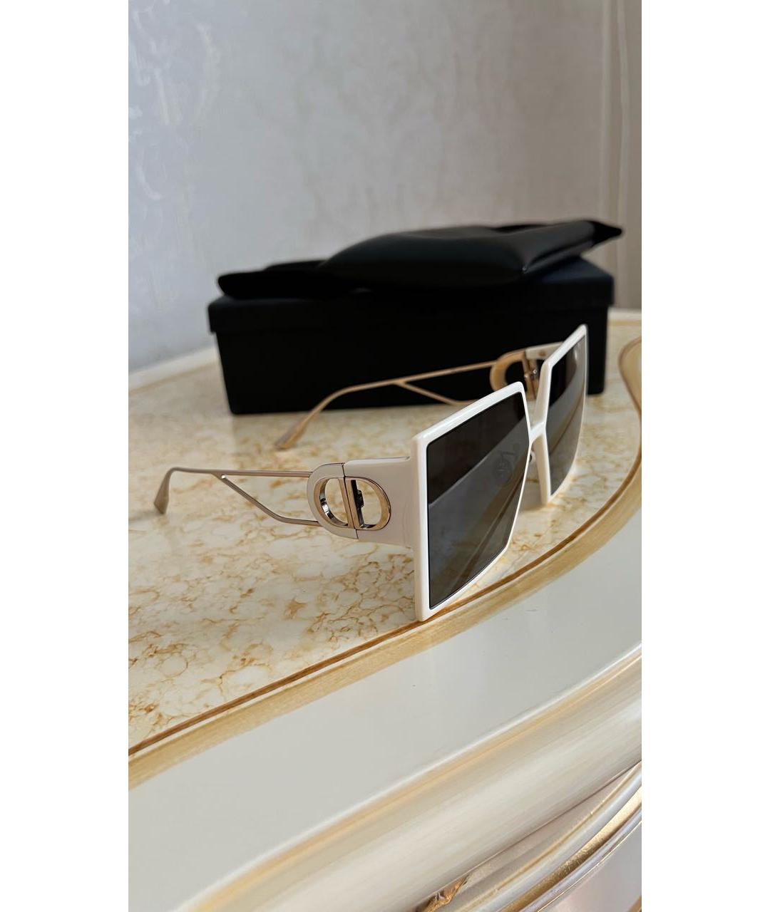 CHRISTIAN DIOR Белые солнцезащитные очки, фото 2