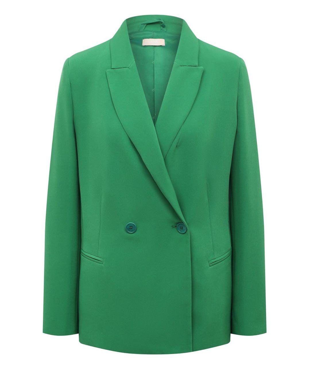 LIU JO Зеленый полиэстеровый жакет/пиджак, фото 1