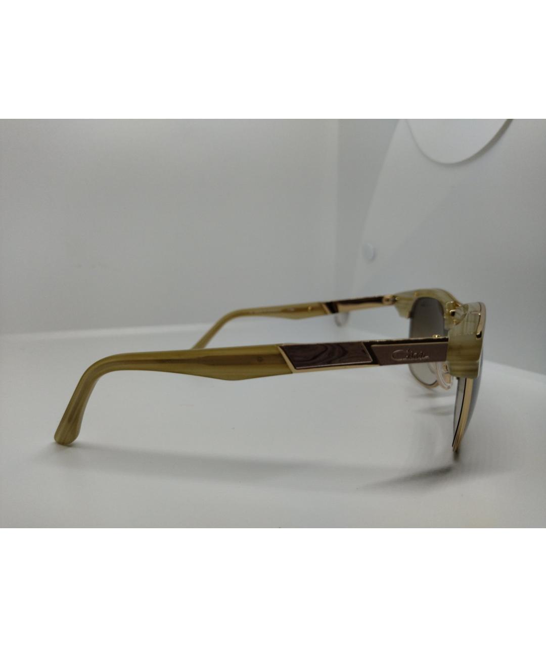 CAZAL Бежевые пластиковые солнцезащитные очки, фото 8