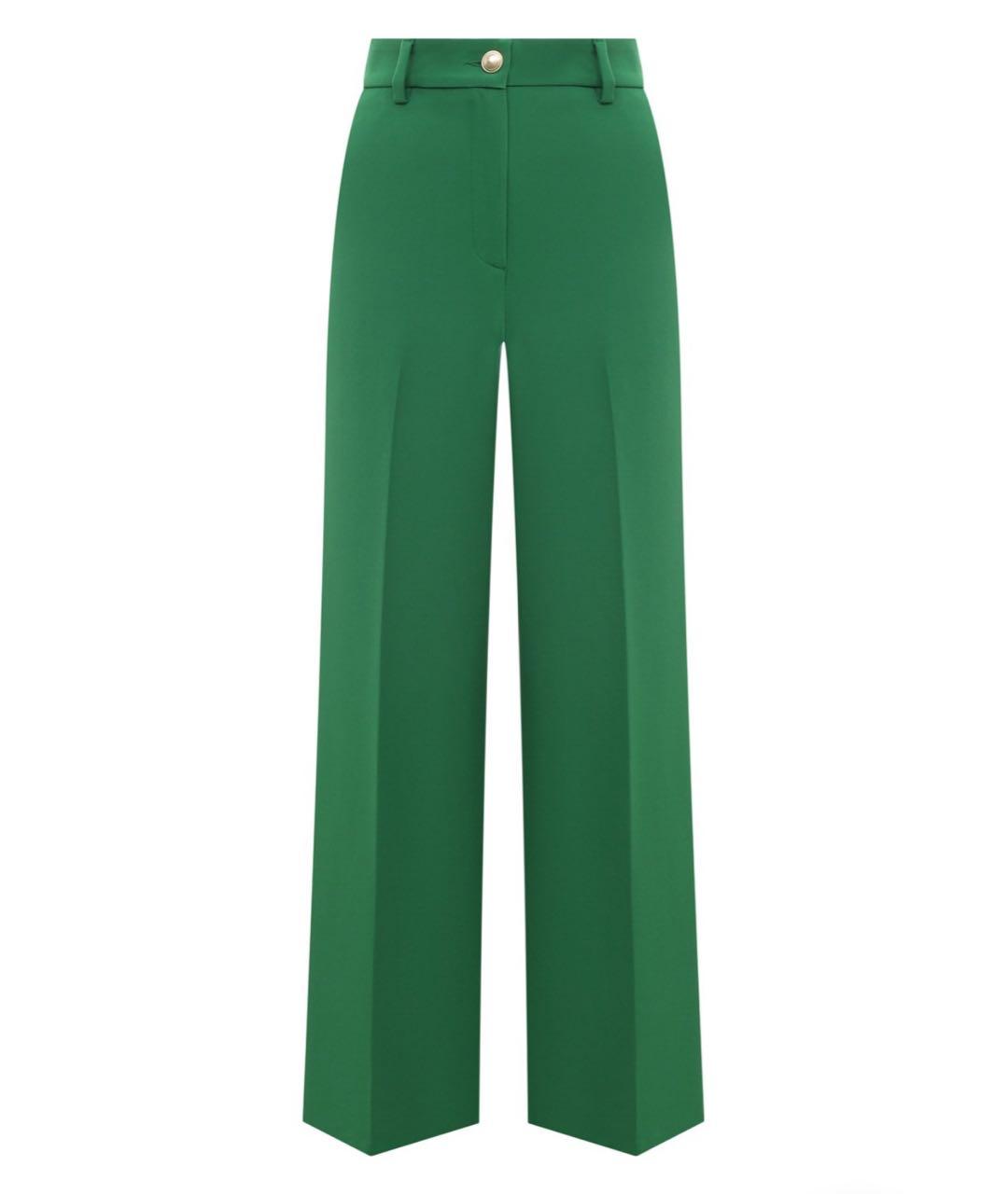 LIU JO Зеленые полиэстеровые брюки широкие, фото 1