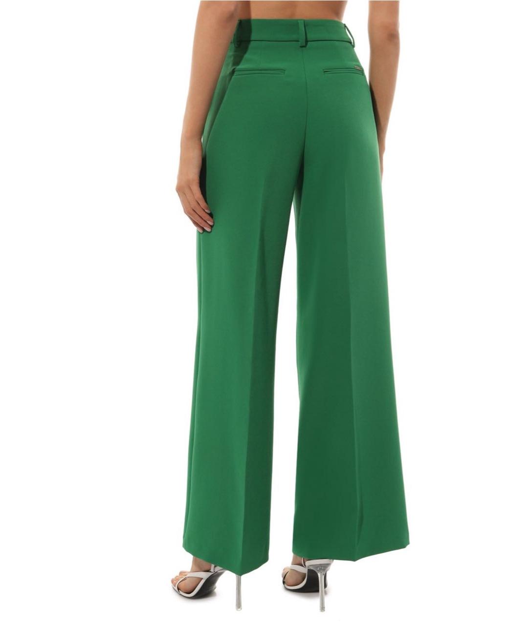 LIU JO Зеленые полиэстеровые брюки широкие, фото 2